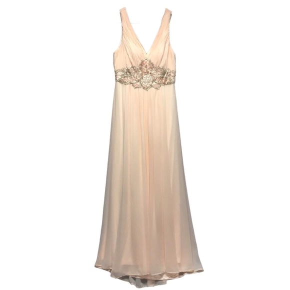 STUNNING Peach Sue Wong Dress. NWT - Picture 6 of 8